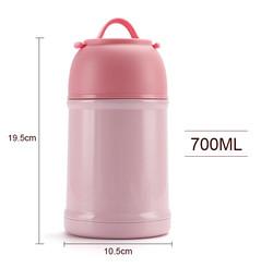 Quality 700ml Metal Custom Stainless Steel Vacuum Food Container With Foldable Ss Spoon for sale