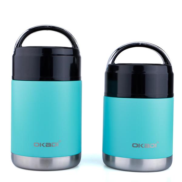 Quality Thermos Vacuum Food Container With Bowl Handheld Stainless Steel Food Jar For for sale