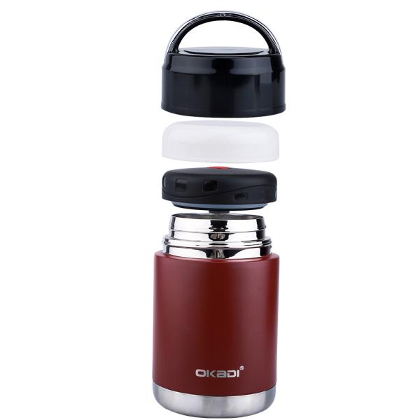 Quality Thermos Vacuum Food Container With Bowl Handheld Stainless Steel Food Jar For for sale