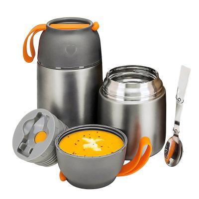 China 2021 Hot Sale Customized Vacuum Stainless Steel Insulated Thermos Lunch Box For Hot Food Wholesale Flask for sale