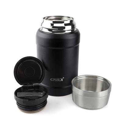 China Hot Sale Stainless Steel Vacuum Insulated Food Container for School Lunch Box with Spoon for sale