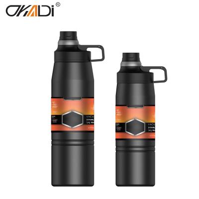 China 2019 New double wall drink stainless steel sports water bottle for sale