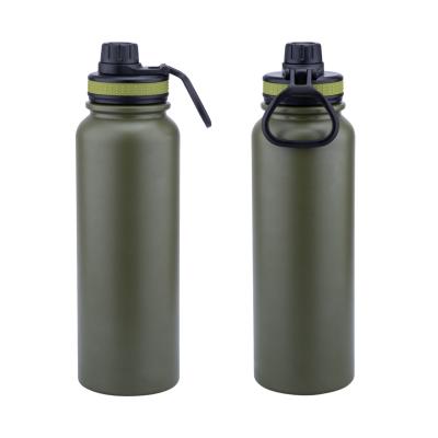 Chine 32 oz d'acier inoxydable isolé à vide à double paroi bouteille d'eau sans BPA garde le chaud et le froid thermos bouteille d'eau de sport à vendre