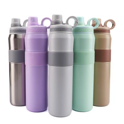 China Keep Hot Cold Leak-Proof Stainless Steel Vacuum Insulated Water Bottle, Reusable Bpa Free Metal Sport Flask Bottles with Handle for sale