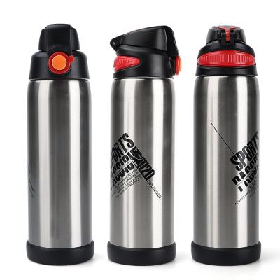 China 770ml High Quality Vacuum Double Wall Insulated Stainless Steel Thermal Sports Business Water Bottle with Safety lock for sale
