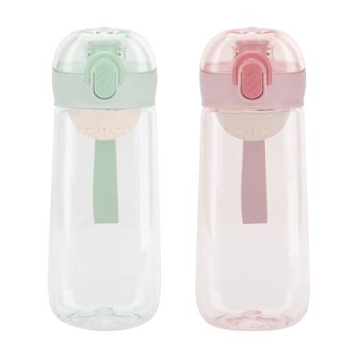 China Summer New 430ML Portable Candy Color Kids Plastic BPA Free Water Bottle PP Drink Bottle for sale