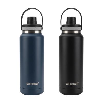 China Insulated Sports Water Bottle 34oz Vacuum Insulated Flask BPA Free Double Wall Stainless Steel Water Bottle for sale