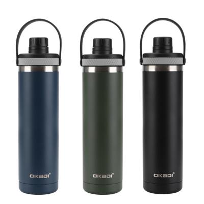 China Vacuum Insulated Water Bottle 18/8 Food Grade Stainless Steel  Outdoor Hot Cool Drinking Water Bottle for sale