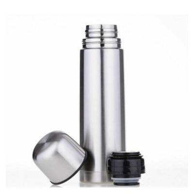 China 1812 Oz 10oz 350ml-1000ml Vacuum Sports Bottle Classical Sliver Wall With A Cup Lid Coffee Mug for sale
