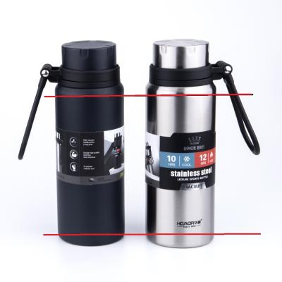 China Sports Bottle Vacuum Cup Flask Wide Mouth Portable Sports Drinking Metal Water Bottle Double Wall for sale