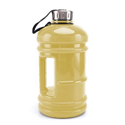 China 2.2L de venta caliente de gimnasio personalizado de galón de la olla libre de BPA de mesa de plástico de agua clara botella en venta