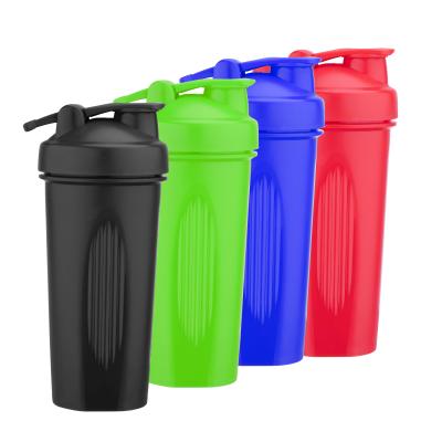 China 2020 Amazon Wholesale Gym Shaker Plastic Water Bottle Protein BPA Free Plastic Cups for sale