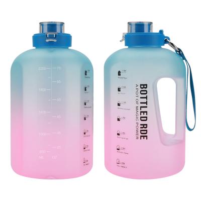 China 2022 Big Capacity Portable Colorful 2.5L BPA Free Water Bottle Custom Logo Half Gallon Water Sport Cup for sale