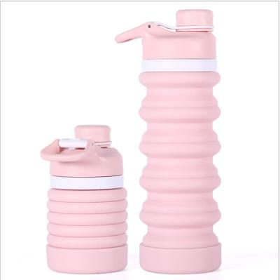 China Factory Wholesale Silicone Portable Sport Water Bottle Eco Friendly Travel Bottle for sale