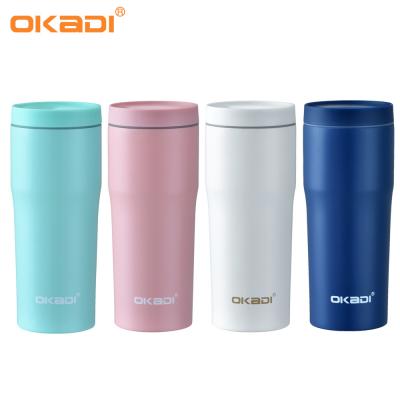 China 2019 New Products Custom Print  16OZ Twizz Travel Mug , Powder Coated Stainless Steel  Soffee Mug/ for sale