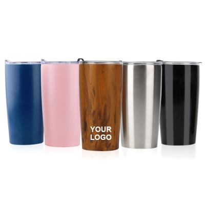 China 600Ml Coffee Cups Custom Vacuum Stainless Steel Tumbler, Insulation Double Wall Flask Thermal Cup With Lid 20 oz^ for sale
