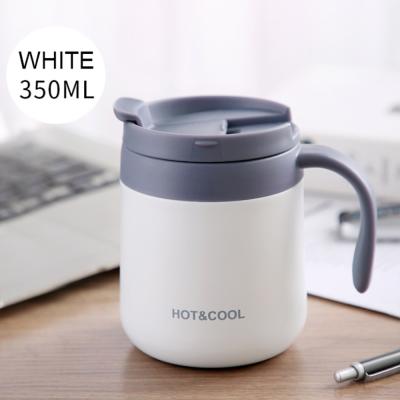 China 350ml Custom  Leak Proof Stainless Steel Coffee Mugs With Logo, Promotional Insulated Coffee Or Tea Tumbler With Lid And Handles for sale
