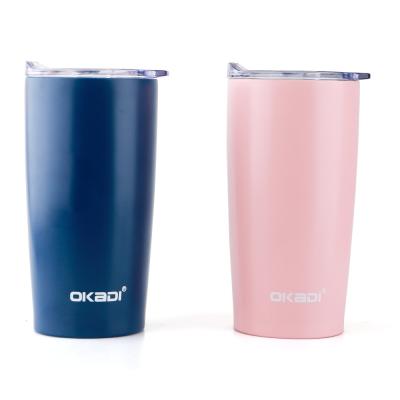 China 20oz Double Wall 304 Stainless Steel Vacuum insulated Coffee Tea Travel Mug Water Bottle Metal Thermos Flask for sale