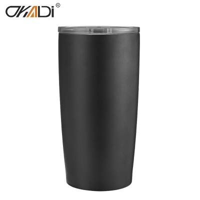 China 20 oz Travel Double Wall Insulated  Matte Coffee Tumbler Cups With Straw Wholesale for sale