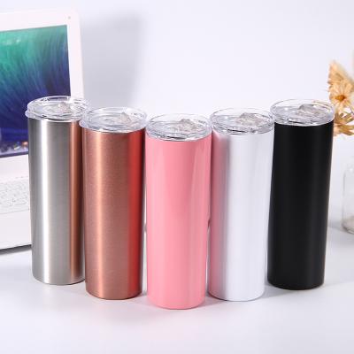 China 2022 600ml Double Wall Vacuum Coffee Water Mugs Stainless Steel Custom Color Travel Shinny Water Tumblers for sale