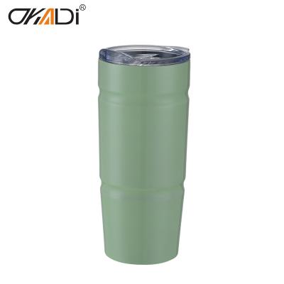 China Hot selling  720ml Eco friendly Stainless Steel Vacuum Flask Outdoor Mug with Transparent Lid for sale