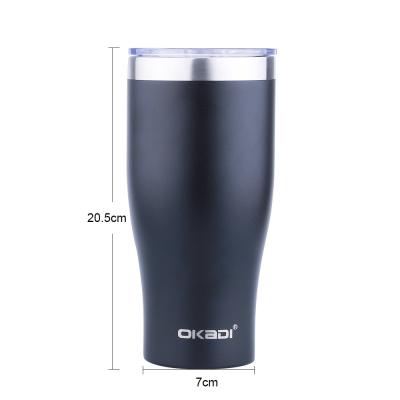 China Wholesale 600ml 900ml Big Capacity Vacuum Flask Travel Stainless Steel Coffee Mugs With Custom logo Pattern and Colors for sale