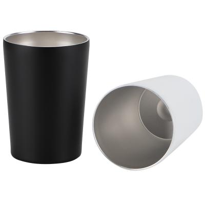 China Double Walled Stainless Steel Tumbler Vacuum  Metal Thermal Wine Cup Reusable Coffee Cup with Lid for sale