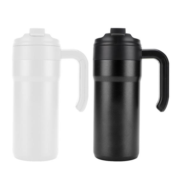 Quality Hot stainless steel mugs with handle for thermal insulation and cold protection for sale