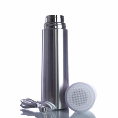 China 2022 Music Private Label Smart LED Bottle Speaker 500ML Stainless SteeL Vacuum Speaker Water Bottle/ for sale
