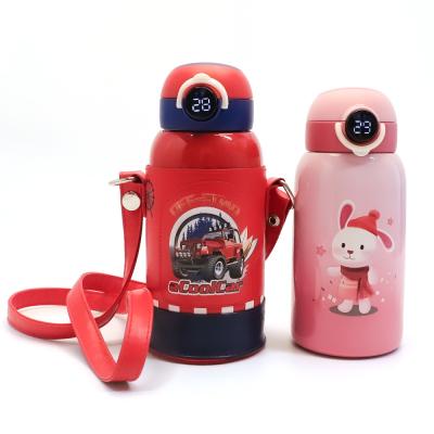 China 600ml Thermos Vacuum Travel Mug With Reminder To Drink Water Kids And Children for sale
