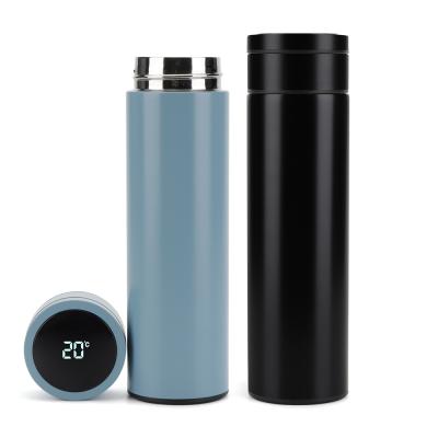 China Tea Infuser Bottle Smart Sports thermos  LED Temperature Display Double Wall Vacuum Insulated Water Bottle Batteryreplace the for sale