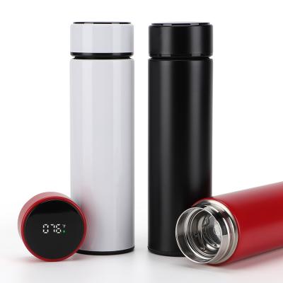 China 10OZ New Style Stainless Steel Vacuum Insulated Led Temperature Display Water Bottle Smart Water Flask for sale