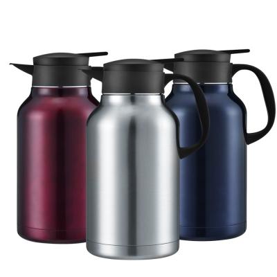 China 45 Oz Double Walled Vacuum Thermos / 12 Hour Heat Retention / 2 .2 Litre Stainless Steel Thermal Coffee Carafe for sale