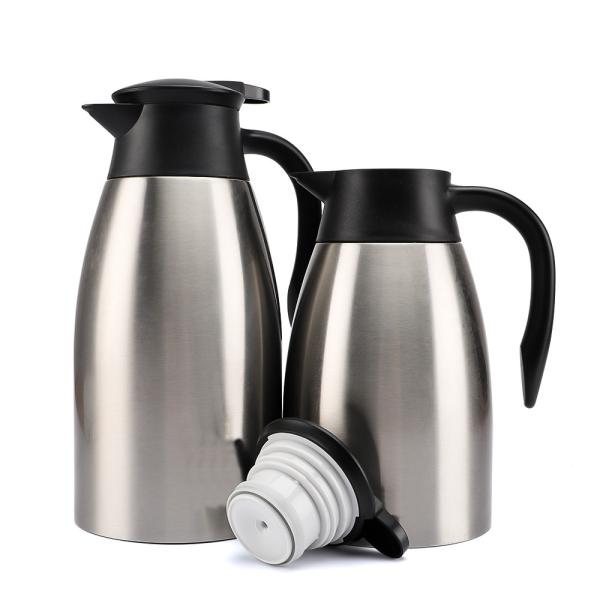 Quality 800ml 1500ml 2000ml Stainless Coffee Pot For Party Double Wall Insulated for sale