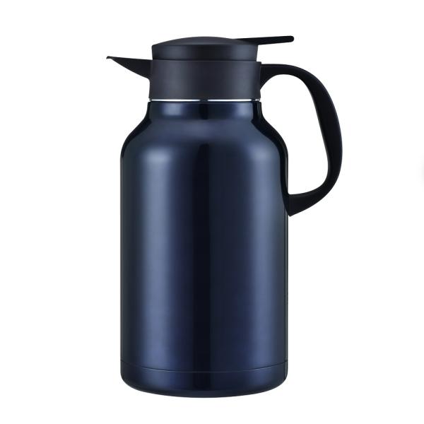 Quality 60 Oz 2.2 Liter Cafe Camping Coffee Pot Water Double Wall 18/8 Stainless Steel for sale