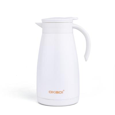 China 1500ml 304 Stainless Steel Insulated Coffee Carafe Pot Thermal Hot Water Pot for sale