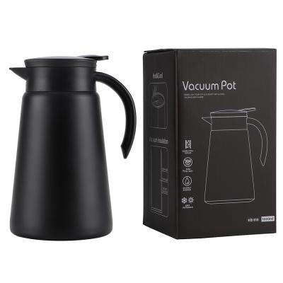 China 700ml 600ml 800ml  1000ml Double Wall 304 Stainless Steel Vacuum Pot Thermos Hot Water Tea Pot for sale