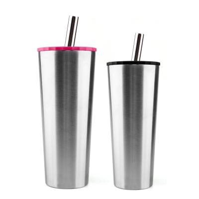 10Pcs/Set Aluminum Drinking Straw Straws Reusable Slurpee Cocktail