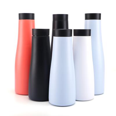 China 20oz Double Wall Stainless Steel Thermos Vacuum Flask Insulated 360 degree Water Outlet Sport Water Bottle for sale
