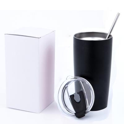 China 600ML Double Wall Vacuum Insulated Travel Drinking Cup Stainless Steel Vacuum Thermal Insulated Travel Mug for sale