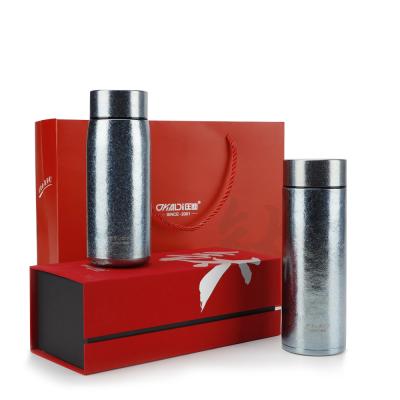 China Factory Whole Sell Luxury Double Wall Astranaut Titanium Water Bottle, High Grade Pure Titaniun Insulated Vacuum Flask With Lid. for sale