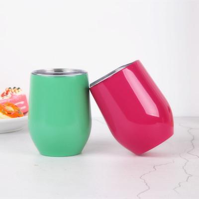 China Eco Friendly Stainless Steel Vacuum Wine Tumbler Travel Coffee Egg Mugs for All People for sale