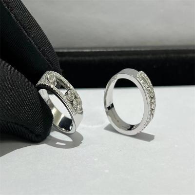 China Designer Jewelry 18k Gold Diamond Ring White Gold Diamond Rings For Anniversary Party for sale