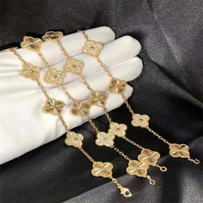 Chine Van Cleef Arpels HK Sertissage Bijoux 5 Motifs Or Jaune VCA Vintage Alhambra Bracelet à vendre