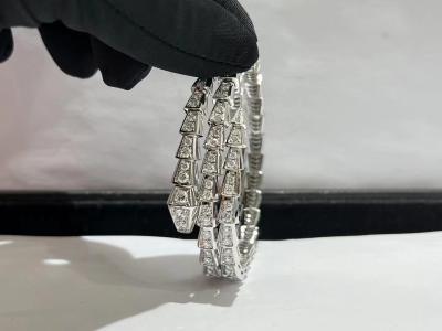 China Luxury Brand 18K Gold Diamond Bracelet  Serpenti Viper Bracelet Manufacturer for sale