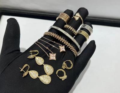 中国 質の金の宝石類のホワイト ゴールドのブランドの宝石類のホワイト ゴールドのブレスレットの贅沢な製造業者のダイヤモンド指輪 販売のため