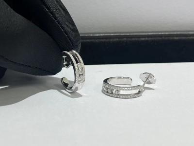 China jewelry luxury fine gold diamond earrings Messika 18k gold diamond for sale