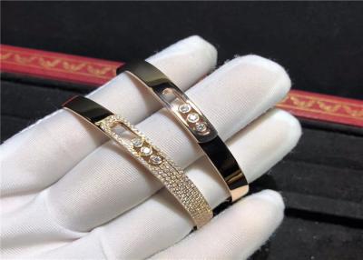 China brazalete hecho a mano de Noa del movimiento de Messika del oro 18K, pulsera pavimentada diamante del movimiento de Messika en venta