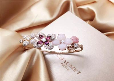 Chine Bracelet de bracelet d'or d'Éden 18K de Hortensia de  avec le diamant et la pierre gemme à vendre