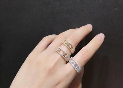 Chine Bande entièrement Handcrafted de diamant d'or jaune de bijoux de Messika/18 carats à vendre